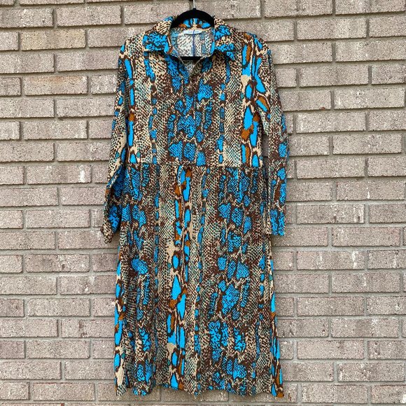 Zara Dresses & Skirts - ZARA Animal Print Long Sleeve Dress